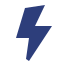 Lightning bolt icon representing speed